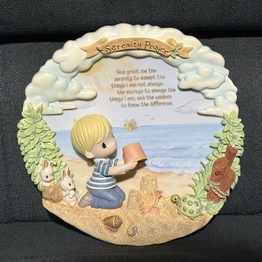 Precious Moments - Authentic Serenity Prayer Collective Plate